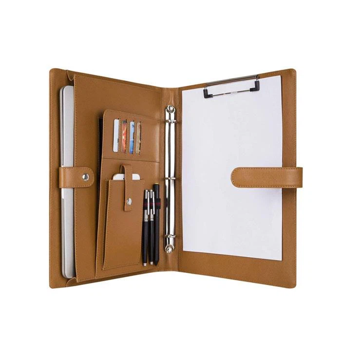 A4 Loose Leaf PU Leather Padfolio