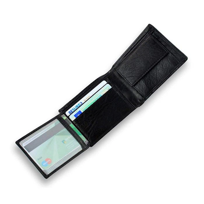 Classic Bifold Leather Biker Men Wallet
