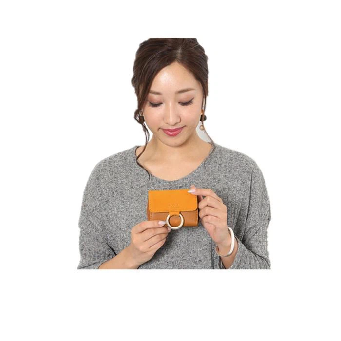 Ladies Short Magnetic Leather Card Holder Wallet Ladies Short Magnetic Leather Card Holder Wallet