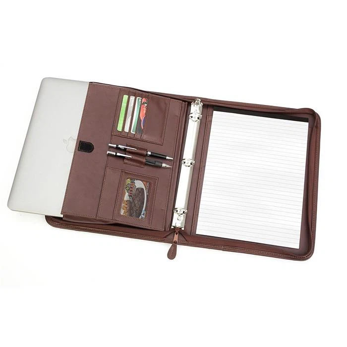 Ring Binder PU Leather Document Folder