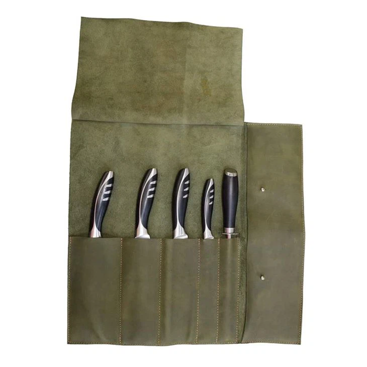 Leather Roll Chef Knife Bag Leather Roll Chef Knife Bag
