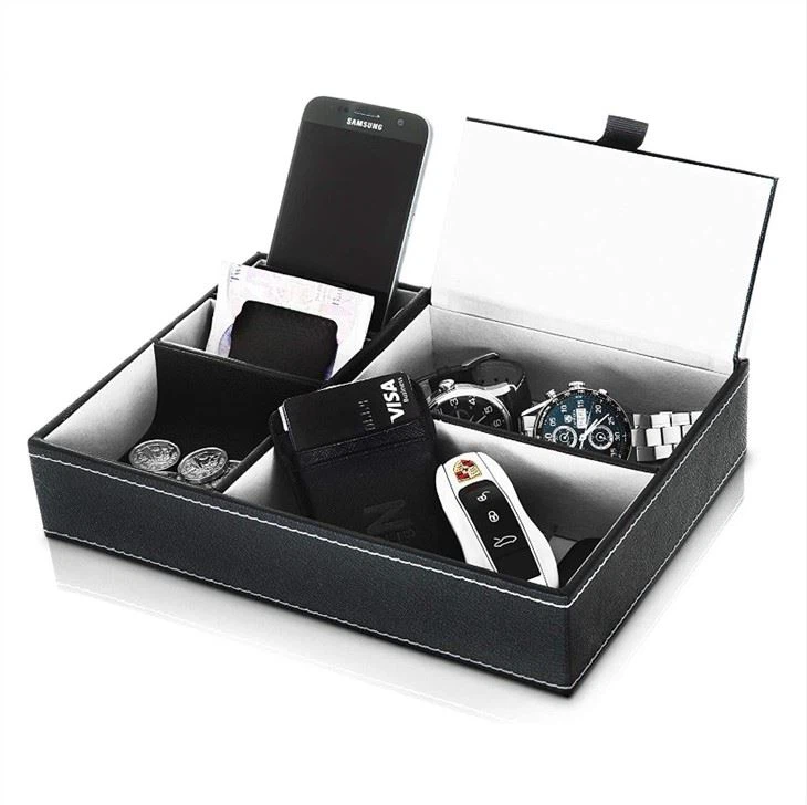 Stylish Leather Valet Tray