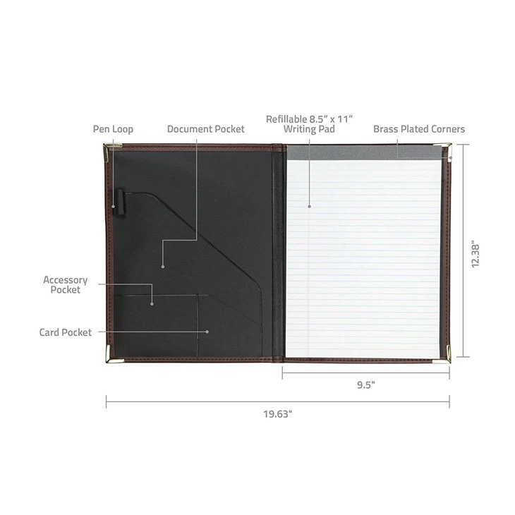 Hardcover Leather Folder